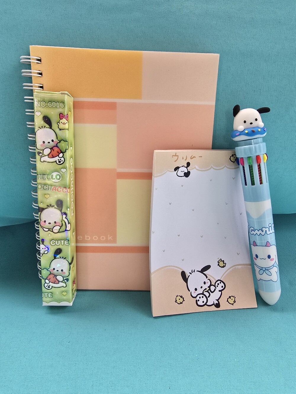 Pochacco Sanrio 4 Piece Stationary Set